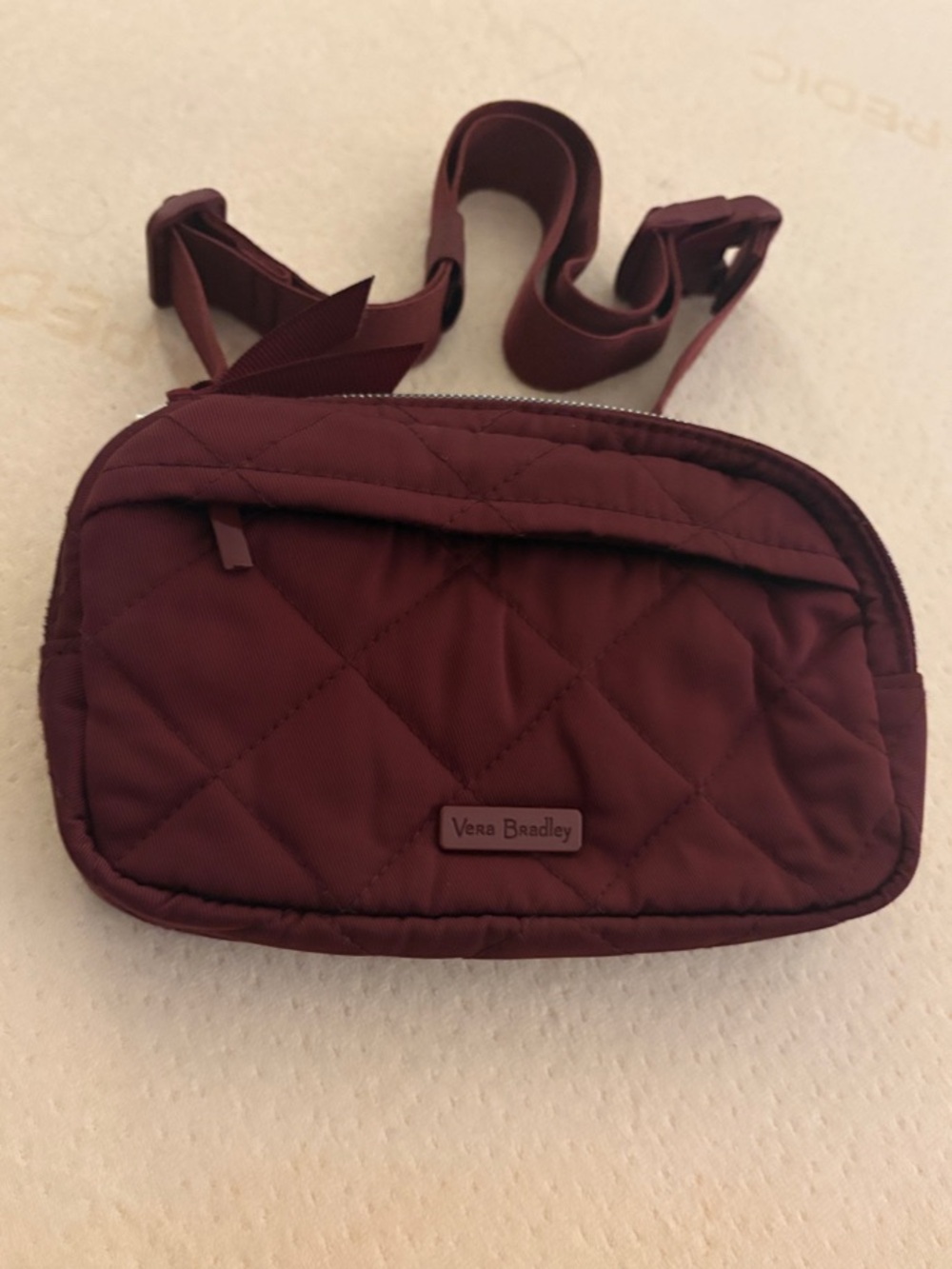 Vera Bradley Quilted belt bag in Maroon